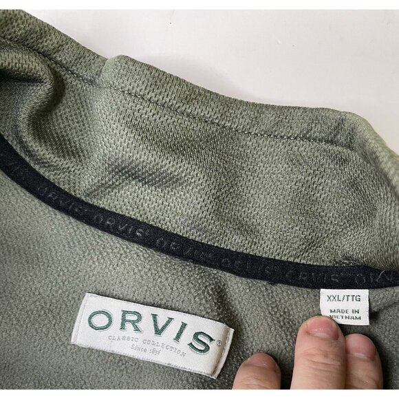 Orvis Men's Bonded Mesh Full-Zip Jacket (Thyme Green XXL - Picture 4 of 8